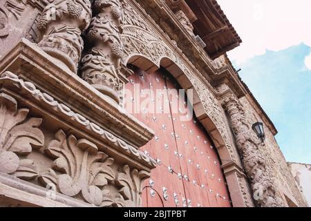 facade of the convent of San Francisco in Potosi, Bolivia Stock Photo