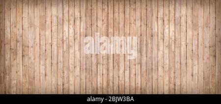 Weathered striped textured wooden planks natural pattern background Stock Photo