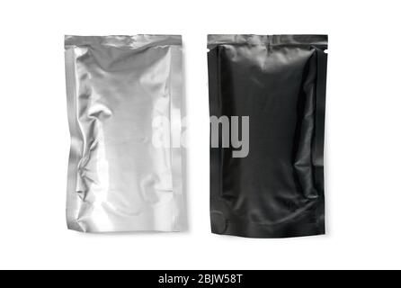 foil package isolated on white with clipping path Stock Photo