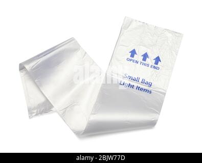 Small Transparent Plastic Pouch Small Objects Stock Photo