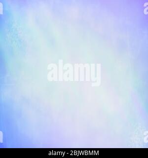 Blurred digital art soft grunge textured effect abstract background in bright pastel blue and purple colors. Stock Photo