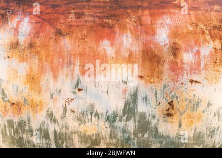 Abstract corroded colorful rusty metal background, rusty metal texture Stock Photo