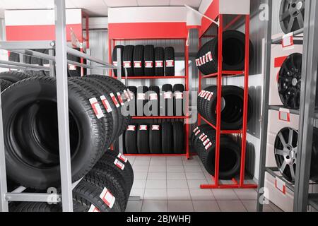 Modern Tire Store Interior Stock Photo Alamy Modern Tire Store Interior Stock Photo Alamy