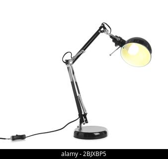 Electric desk lamp on white background Stock Photo