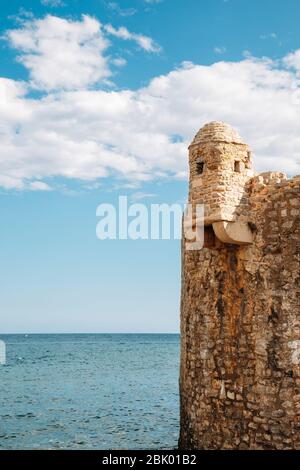 Budva Citadel fortress with adriatic sea in Budva, Montenegro Stock Photo