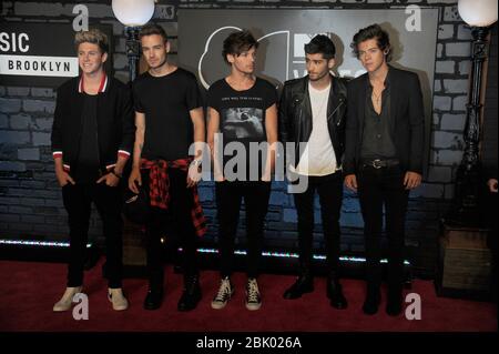 Brooklyn, United States Of America. 25th Aug, 2013. NEW YORK, NY - AUGUST 25: One Direction attends the 2013 MTV Video Music Awards at the Barclays Center on August 25, 2013 in the Brooklyn borough of New York City People: One Direction Credit: Storms Media Group/Alamy Live News Stock Photo
