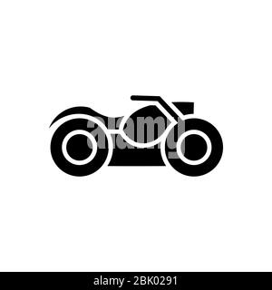 Vector of motorcycle design concept template, isolated on white background. Stock Vector