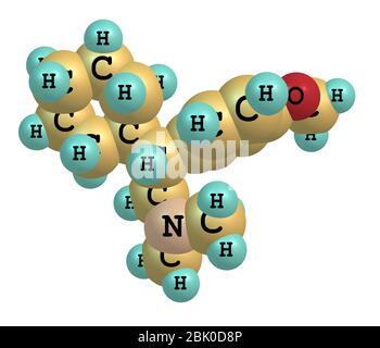 Venlafaxine (Efexor, Effexor and Trevilor) is an antidepressant of the serotonin-norepinephrine reuptake inhibitor (SNRI) class Stock Photo