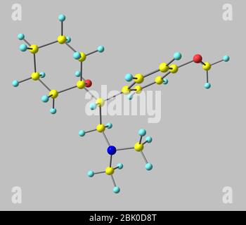 Venlafaxine (Efexor, Effexor and Trevilor) is an antidepressant of the serotonin-norepinephrine reuptake inhibitor (SNRI) class Stock Photo