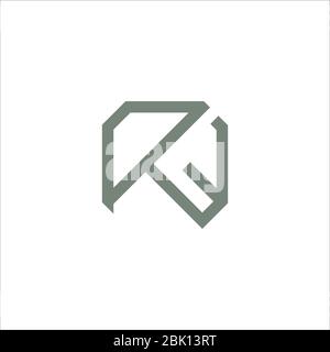 Initial letter wr logo or rw logo vector design template Stock Vector