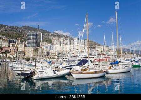 Port de Monaco, Monte Carlo City, Monaco, Europe Stock Photo