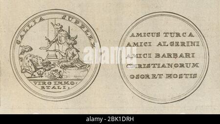 Houghton Typ 615.91.566 - Histoire dv roy Lovis le Grand, detail. Stock Photo