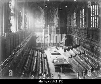 House of Lords chamber, F. G. O. Stuart. Stock Photo