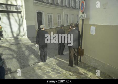 '40s street scene, Paris - pasakdek Stock Photo