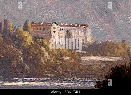 Hubert Sattler Schloss Chillon crop cropped. Stock Photo