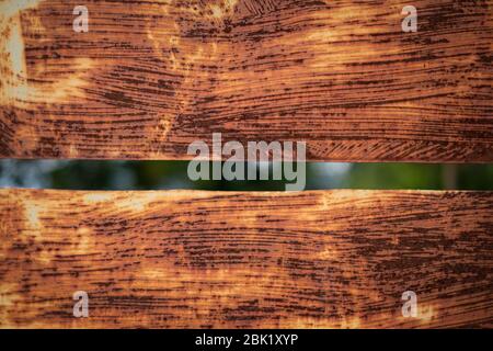Old metal plate blank signboard Stock Photo