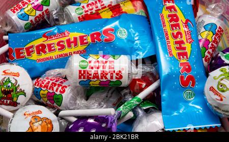Swizzels matlow,assorted sweets,confectionery,close up,detail Stock Photo