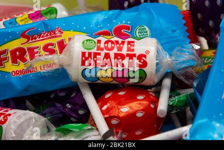 Swizzels matlow,assorted sweets,confectionery,close up,detail Stock Photo