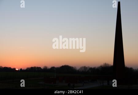 The Spire, International Bomber Command Centre Lincolnshire Peace Garden Stock Photo
