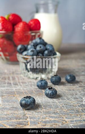 bowl, greek yogurt, berries, smoothie, fruit, fruit, corn flakes, corn flakes, fruit salad Stock Photo