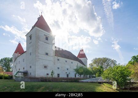 Orth an der Donau: Schloss Orth Castle, in Donau, Niederösterreich, Lower Austria, Austria Stock Photo