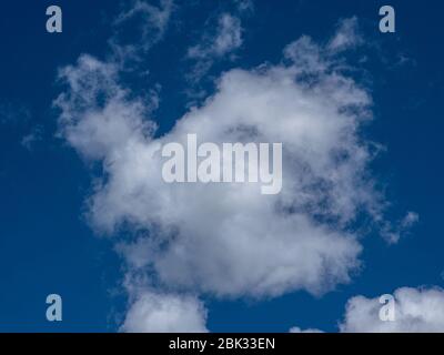 Cumulus humilis clouds background texture Stock Photo