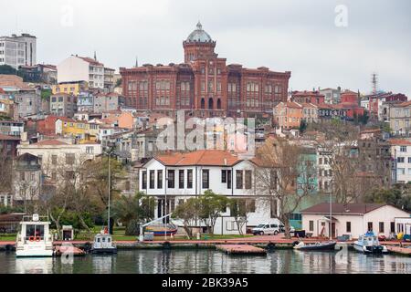 View of Phanar Greek Orthodox College known in Greek as the Great School of the Nation. Stock Photo