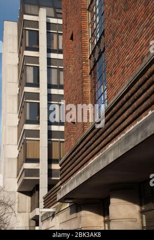 Swedish Georgian Art Deco Architecture Council Building Red Brick Hammersmith Town Hall King St, Hammersmith, London W6 9JU by Ernest Berry Webber Stock Photo