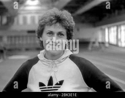 Ana Ambrazienė-Kosteckaja is a Lithuanian track and field athlete, 400 m hurdles world record holder. Stock Photo