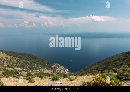 Panoramic view seascape Mali Losinj Cres Croatia Stock Photo