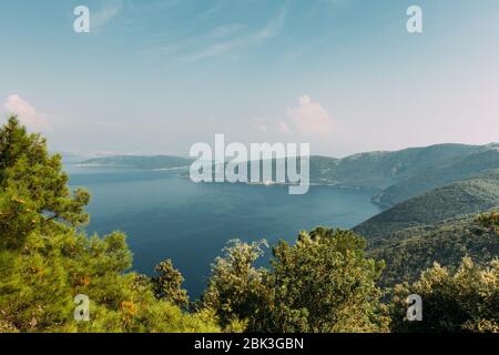 Panoramic view seascape Mali Losinj Cres Croatia Stock Photo