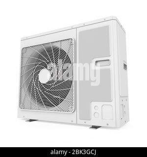 Air Conditioner Outdoor Unit Isolated Stock Photo - Alamy