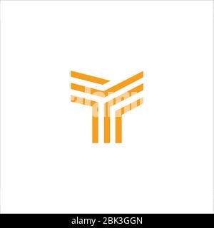 Initial letter tt logo or t logo vector design template Stock Vector