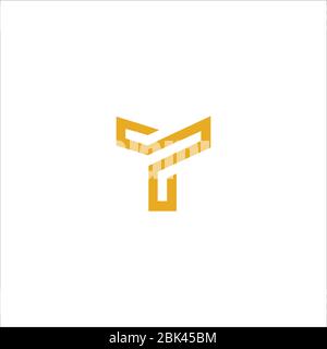 Initial letter tt logo or t logo vector design template Stock Vector