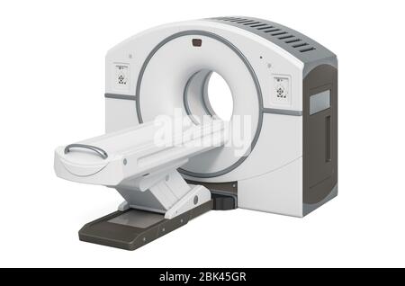 Positron Emission Tomography. 3D rendering isolated on white background Stock Photo