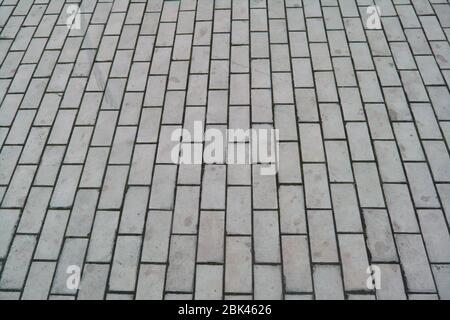 Abstract gray paving slab texture background. Close-up. Paving slabs close-up. Stock Photo