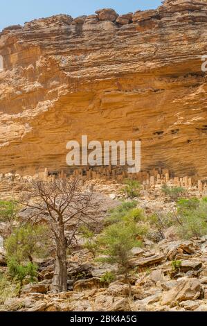 Bandiagara cliff dwellings Stock Photo - Alamy