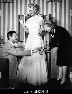 THE SWORDSMAN, from left: costume designer Jean Louis, Ellen Drew