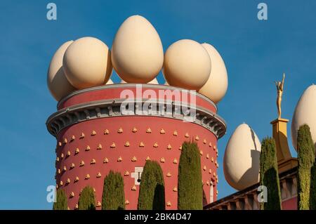 The Dali Theatre and Museum in  Figueres, in Catalonia, Spain Stock Photo