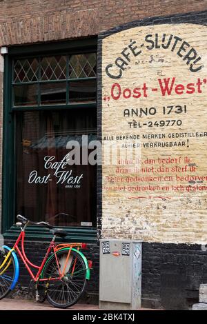 Oost West Cafe on Zeedijk, Amsterdam, North Holland, Netherlands, Europe Stock Photo