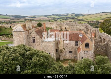 Carisbrooke Castle, Newport, Isle of Wight, England, UK Stock Photo