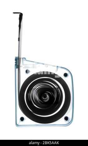 Tape measure, X-ray. Stock Photo