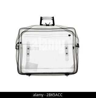 Laptop case, X-ray. Stock Photo