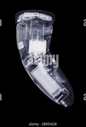 Electric razor, X-ray. Stock Photo
