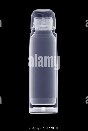 Thermos flask, X-ray. Stock Photo