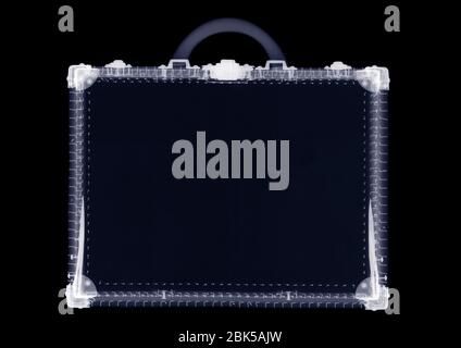 Briefcase, X-ray. Stock Photo