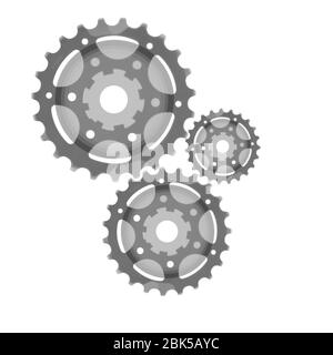 Gears, X-ray. Stock Photo