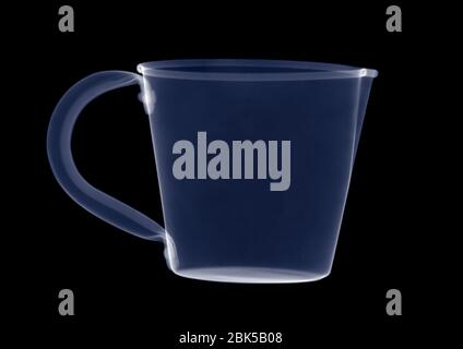 Measuring jug, X-ray. Stock Photo
