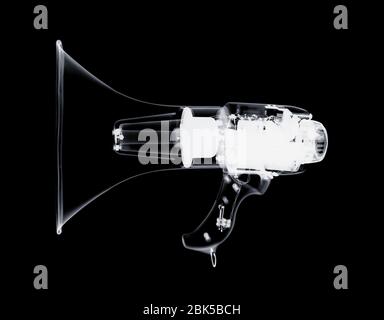 Megaphone, X-ray. Stock Photo