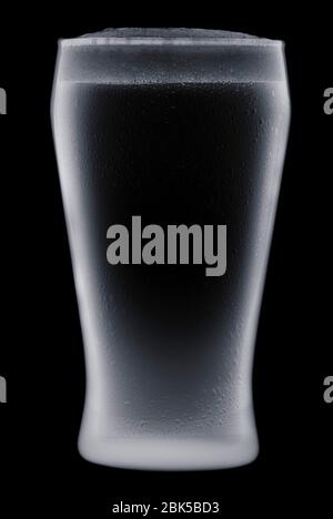 Pint of beer, X-ray. Stock Photo
